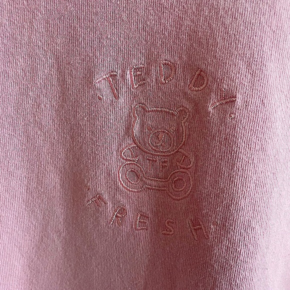 TESDY FRESH OVERSIZED PINK SHORT SLEEVE TEE-SHIRT - Picture 2 of 3
